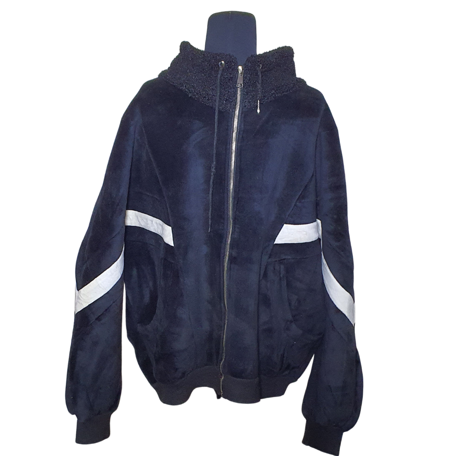 Purple Velvet hood With Fur