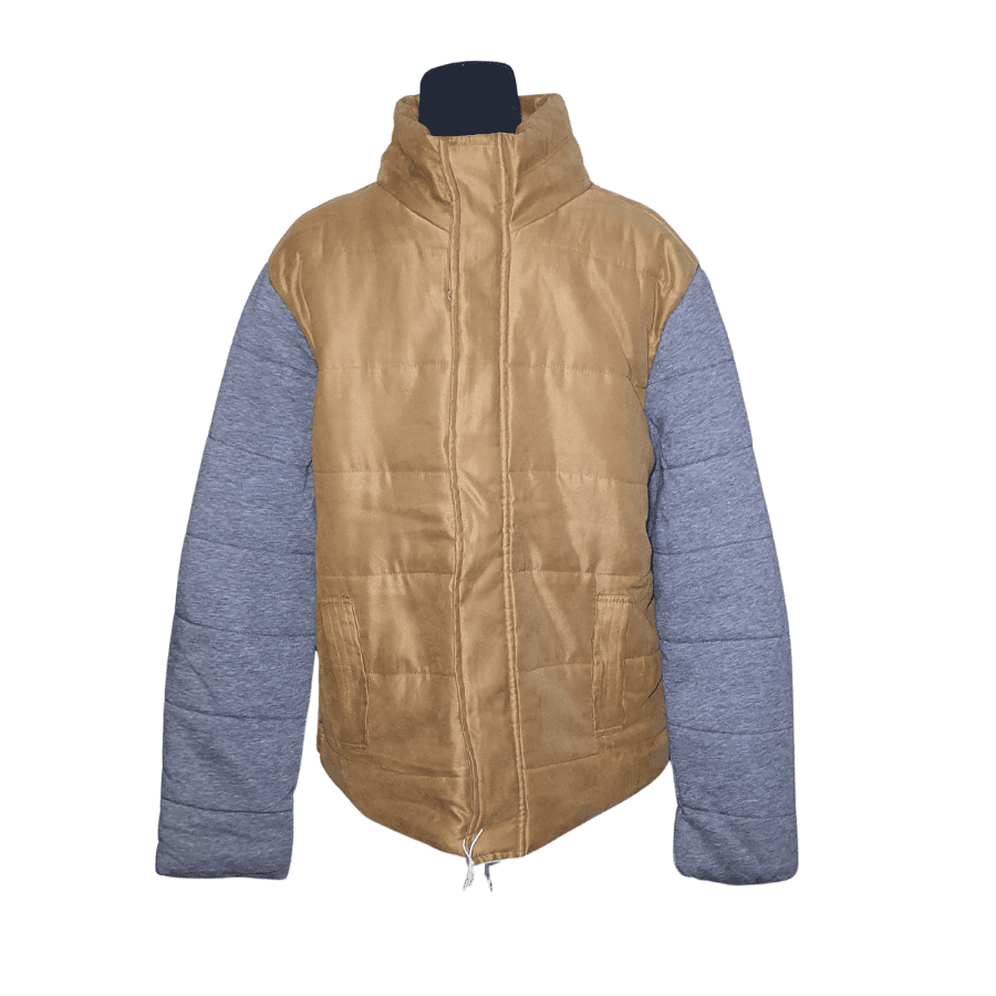 Men's Puffer Jacket – Two-Tone Winter Wear